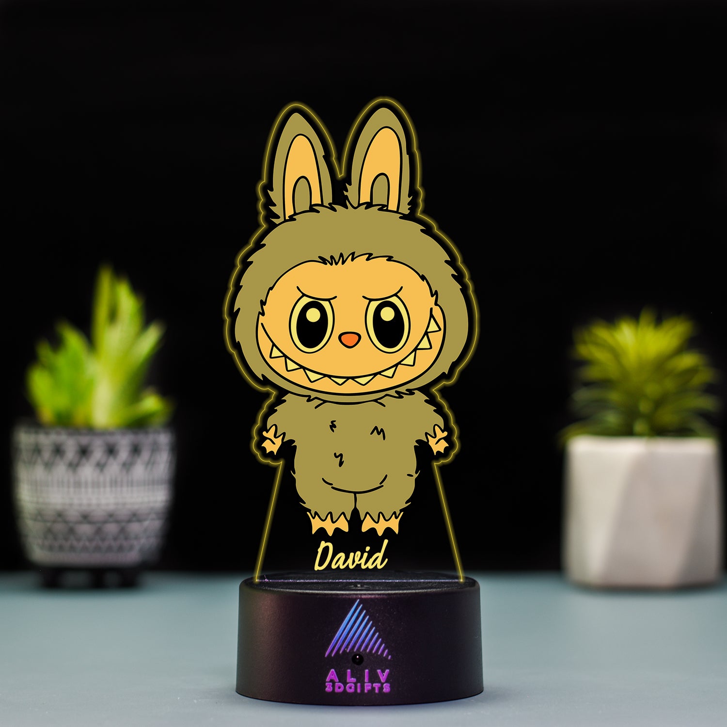 Lampă Led - Labubu Gri