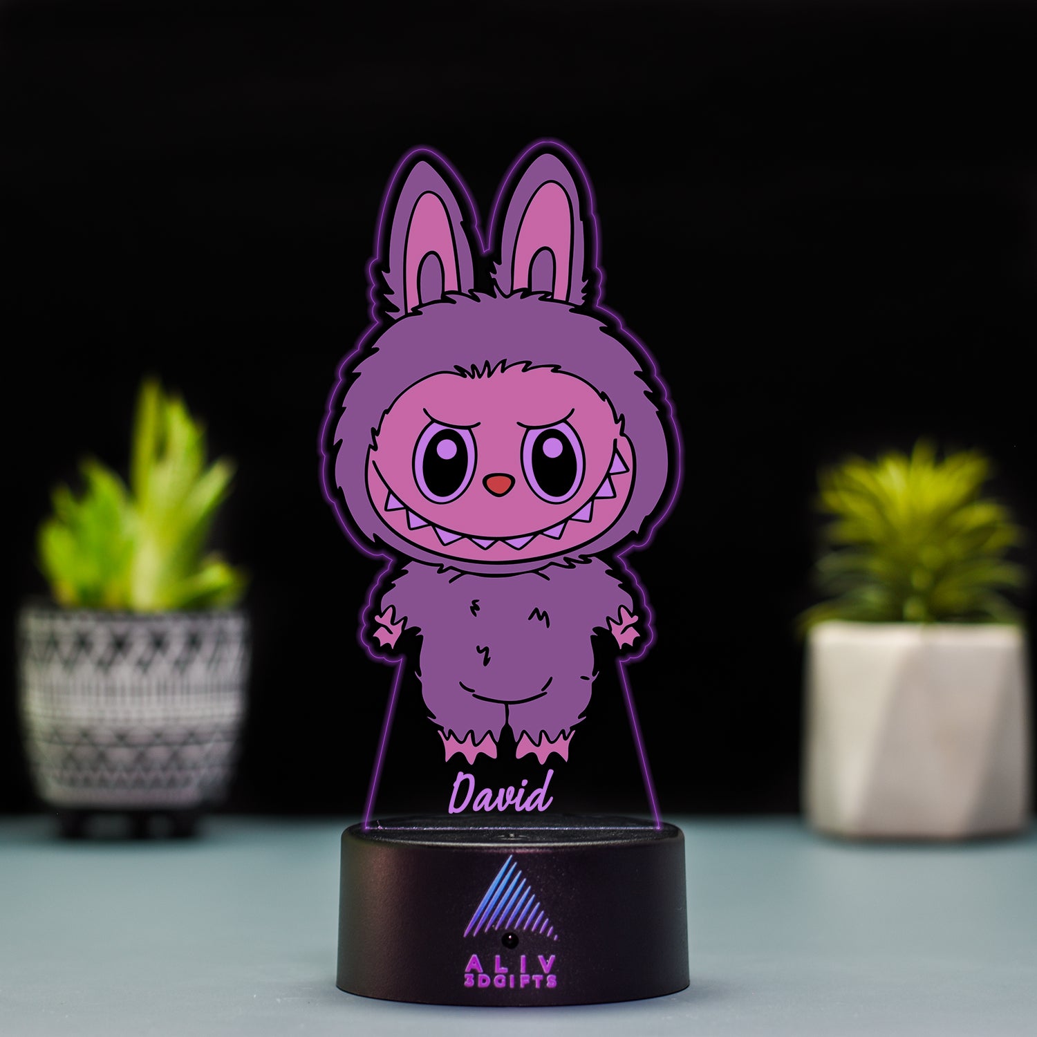 Lampă Led - Labubu Gri