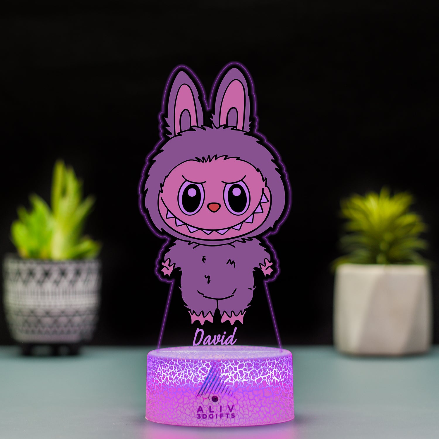 Lampă Led - Labubu Gri