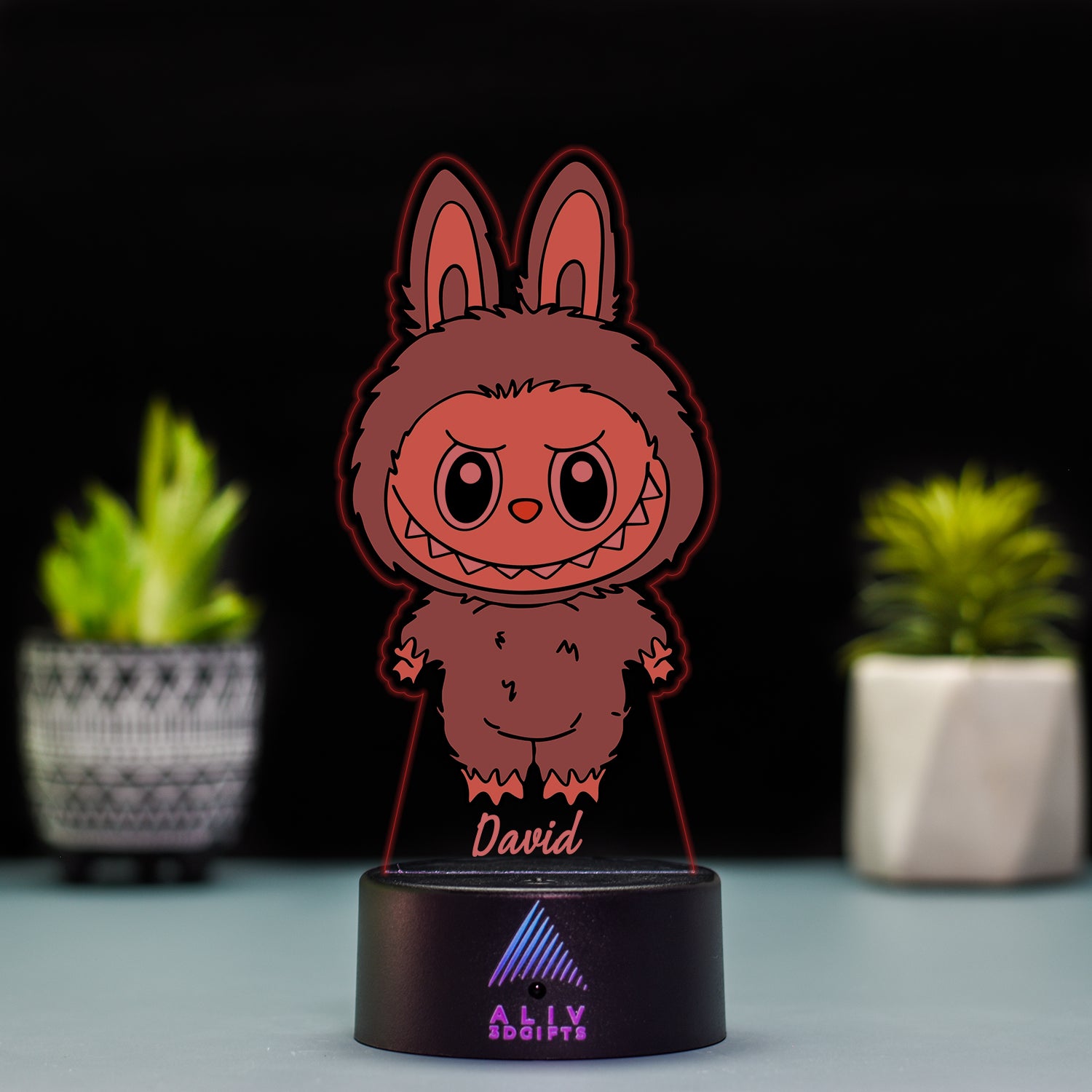 Lampă Led - Labubu Gri