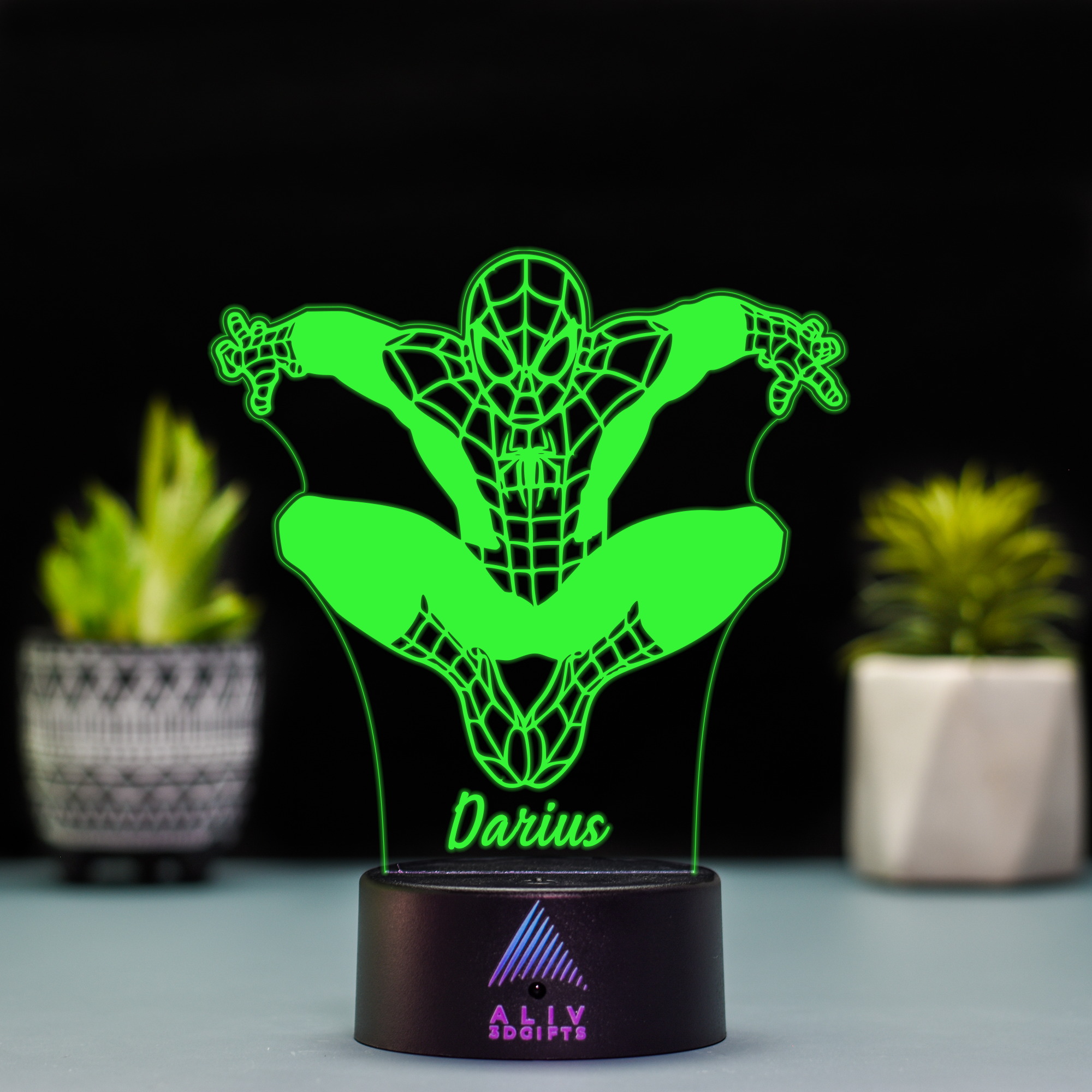 Lampă Led 3D - Spiderman